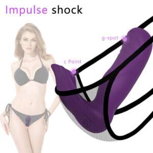 Wearable Panty Vibrator USB Rechargeable Wireless Remote Woman G-Spot Clitoris Stimulate Thrusting Dildo Vibrator JX-HDCD001