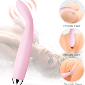 Hot Sell Waterproof Silicone Vibrator G Spot Clit Vibrator Dildo Sex Tube Vibrators for Women Female Masturbation Massage Stick