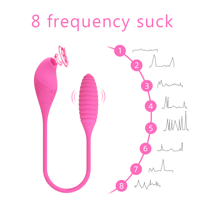 Food Grade Silicone 8 Frequency Sucking Bird Vibrator For Woman - Image 9