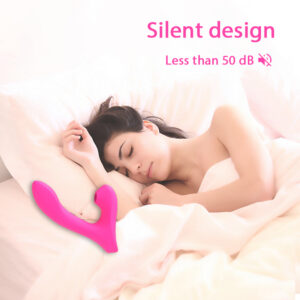 JX-X02001 Body-Safe Silicone Fully Waterproof USB Rechargeable Dual Vibrating Massager 10 Vibration Settings Vibrator for Women