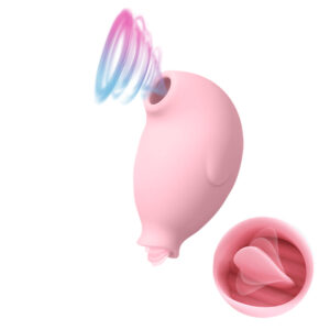 Cute Pet Mini Oral Nipple Clitoral Massager Waterproof Little Penguin Shape Sucking tongue licking vibrator