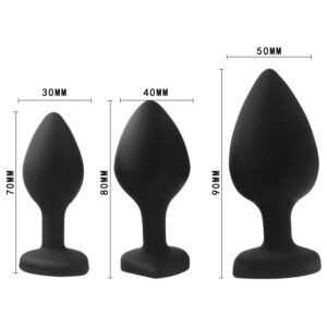 Silicone Anal Plugs Trainer Kit Adult Anal Training Butt Plug Silicone Anal Expand Prostate Massager